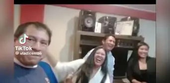 Prófugo Vladimir Cerrón sube video a su TikTok festejando un reecuentro de promoción