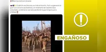 Video no muestra al ejército de Ucrania rindiéndose ante Rusia en 2024