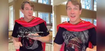 Estadounidense sorprende al cantar coplas cajamarquinas y dicen: “Listo para los carnavales”