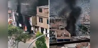 SJL: reportan incendio de grandes proporciones en almacén ubicado en la av. El Muro SJL: reportan incendio de grandes proporciones en almacén ubicado en la av. El Muro
