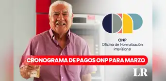ONP: Revisa el CRONOGRAMA de pagos de pensiones para marzo 2024 vía Banco de la Nación ONP: Revisa el CRONOGRAMA de pagos de pensiones para marzo 2024 vía Banco de la Nación