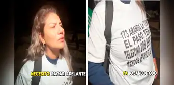 Peruana cruza la frontera mexicana con polo estampado con dirección de su destino en EE. UU.