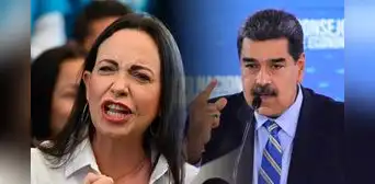 María Corina Machado pide levantar la voz contra Nicolás Maduro y denuncia "persecución política" María Corina Machado pide levantar la voz contra Nicolás Maduro y denuncia "persecución política"