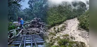 Huaico en Machu Picchu deja personas desaparecidas y 14 heridos por torrenciales lluvias Huaico en Machu Picchu deja personas desaparecidas y 14 heridos por torrenciales lluvias