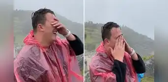 Turista llora tras encontrar a Machu Picchu cubierta de neblina: “Mis ahorros, mi dinero”