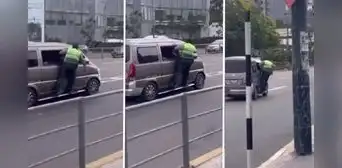 San Isidro: conductor avanzó y 'llevó' colgado a policía que lo intervino por toda la Javier Prado