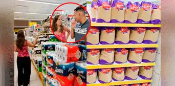 Argentinos van a supermercado en Perú y se sorprenden al encontrar productos en "tamaño gigante" Argentinos van a supermercado en Perú y se sorprenden al encontrar productos en "tamaño gigante"