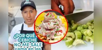 Chef da tips para que el ceviche salga igual que en restaurantes y genera debate: "Lleva apio" Chef da tips para que el ceviche salga igual que en restaurantes y genera debate: "Lleva apio"