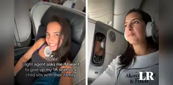 "No soy un ser humano terrible": joven se negó a ceder su asiento de primera clase a niño en avión "No soy un ser humano terrible": joven se negó a ceder su asiento de primera clase a niño en avión