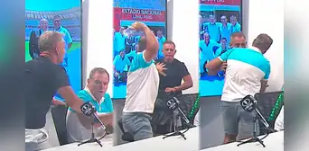 Julinho y Bruno Cavassa se 'pelean' cuando debatían sobre el debut de Paolo Guerrero en la Liga 1
