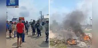 Iquitos: ciudadanos bloquean carretera por falta de agua potable Iquitos: ciudadanos bloquean carretera por falta de agua potable