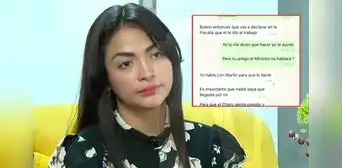 Yaziré Pinedo revela nuevos chats sobre Alberto Otárola: "Entregaré pruebas a la Fiscalía"
