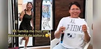 Mujer firmó su divorcio y su familia le realizó una fiesta: “¡Bienvenida a la soltería!” Mujer firmó su divorcio y su familia le realizó una fiesta: “¡Bienvenida a la soltería!”