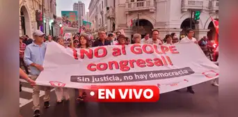 Marchas contra el Congreso: protestan por JNJ y ley antiforestal, y piden retiro de AFP