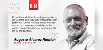 Dina con un nuevo-viejo gabinete, por Augusto Álvarez Rodrich Dina con un nuevo-viejo gabinete, por Augusto Álvarez Rodrich