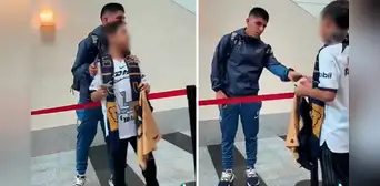 Piero Quispe y su tierno gesto con pequeño hincha de Pumas que se viralizó: "Es tan humilde" Piero Quispe y su tierno gesto con pequeño hincha de Pumas que se viralizó: "Es tan humilde"