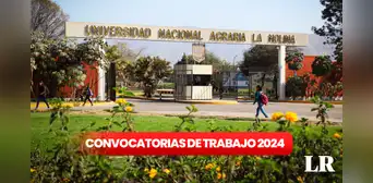 ¡Trabaja en La Molina! Universidad Agraria abre CONVOCATORIA con sueldos de hasta S/6.191 ¡Trabaja en La Molina! Universidad Agraria abre CONVOCATORIA con sueldos de hasta S/6.191