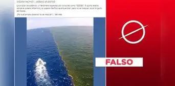 Imagen no muestra "encuentro entre el océano Pacífico y el océano Atlántico" en el golfo de Alaska Imagen no muestra "encuentro entre el océano Pacífico y el océano Atlántico" en el golfo de Alaska