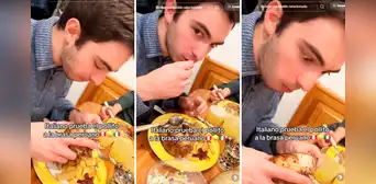 Turista italiano se sorprende al probar POLLO A LA BRASA peruano por primera vez: ¡Sintió la gloria! Turista italiano se sorprende al probar POLLO A LA BRASA peruano por primera vez: ¡Sintió la gloria!