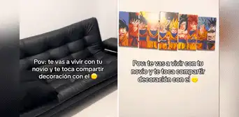 Joven sorprende a su novia al decorar su casa con cuadros de Dragon Ball: “Le dio el toque mágico” Joven sorprende a su novia al decorar su casa con cuadros de Dragon Ball: “Le dio el toque mágico”