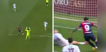 Gianluca Lapadula anotó un golazo para el Cagliari tras sacarse al portero y dejar tirado al defensor Gianluca Lapadula anotó un golazo para el Cagliari tras sacarse al portero y dejar tirado al defensor