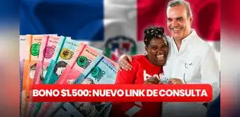 Bono $1.500 LINK de consulta: mira AQUÍ si eres beneficiario del subsidio en República Dominicana Bono $1.500 LINK de consulta: mira AQUÍ si eres beneficiario del subsidio en República Dominicana