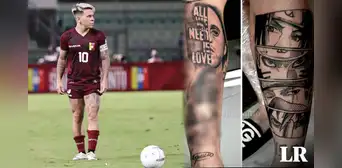 Yeferson Soteldo se tatúa a uno de los mejores jugadores del mundo y fanáticos enloquecen: "Me caes mejor" Yeferson Soteldo se tatúa a uno de los mejores jugadores del mundo y fanáticos enloquecen: "Me caes mejor"
