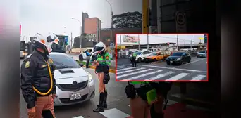 Independencia: así invaden los conductores el carril del Metropolitano, en presencia de la policía