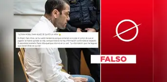 Es falso que se suicidó Daniel Alves, el exfutbolista condenado por agresión sexual Es falso que se suicidó Daniel Alves, el exfutbolista condenado por agresión sexual