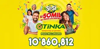 Resultados de La Tinka del sorteo de hoy, 13 de marzo de 2024