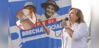 Presidenta Dina Boluarte ostenta lujoso reloj Rolex valorizado en más de 14.000 dólares