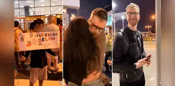 Holandés queda sorprendido por recibimiento de familia de su novia en aeropuerto de Perú Holandés queda sorprendido por recibimiento de familia de su novia en aeropuerto de Perú
