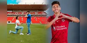 Australia: futbolista Joshua Cavallo le pide matrimonio a su novio en pleno estadio