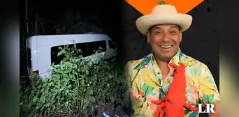 Comediante El Costeño cae a barranco con su camioneta: él y otras 2 personas resultaron heridos