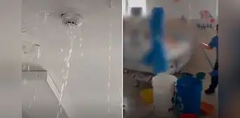 Hospital del Niño: rotura de tubería provoca filtración de agua e inundación en área de UCI Hospital del Niño: rotura de tubería provoca filtración de agua e inundación en área de UCI