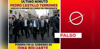 Pedro Castillo no ha asumido nuevamente el cargo de presidente del Perú