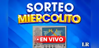 Lotería de HOY EN VIVO, Telemetro: resultados del Sorteo 'Miercolito de oro', 20 de marzo