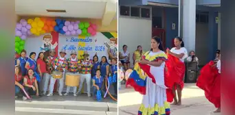Lambayeque: docentes y escolares extranjeros entonan himno 'Unión entre países" de la Unesco Lambayeque: docentes y escolares extranjeros entonan himno 'Unión entre países" de la Unesco