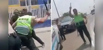 Ancón: policía golpea fuertemente a ciudadano extranjero intervenido y amenaza a testigo que grabó el hecho Ancón: policía golpea fuertemente a ciudadano extranjero intervenido y amenaza a testigo que grabó el hecho