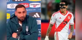 Donnarumma lamentó no enfrentar a Perú y se rindió ante Gianluca Lapadula: "Es un gran delantero" Donnarumma lamentó no enfrentar a Perú y se rindió ante Gianluca Lapadula: "Es un gran delantero"