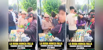 Emprendedora en Arequipa vende ruda en puerta de la UNSA: ¿Amuleto para garantizar el ingreso? Emprendedora en Arequipa vende ruda en puerta de la UNSA: ¿Amuleto para garantizar el ingreso?