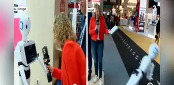 Robot mesero ‘no quiere trabajar’ y se desploma en programa en vivo: “Y así quiere propina” Robot mesero ‘no quiere trabajar’ y se desploma en programa en vivo: “Y así quiere propina”