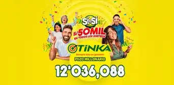 Resultados de La Tinka: sorteo de hoy, domingo 24 de marzo Resultados de La Tinka: sorteo de hoy, domingo 24 de marzo