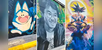 Así quedó el mural de Dragon Ball en homenaje a Akira Toriyama en La Victoria