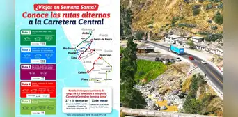 Carretera Central: estas son las vías alternas que pueden ser usadas durante los días de Semana Santa