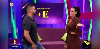 Jazmín Pinedo 'abofetea' a reportero en pleno programa: "Perdóname"