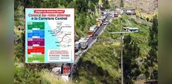 Hoy inicia restricción de tránsito en Carretera Central por Semana Santa: estas son las rutas alternas Hoy inicia restricción de tránsito en Carretera Central por Semana Santa: estas son las rutas alternas