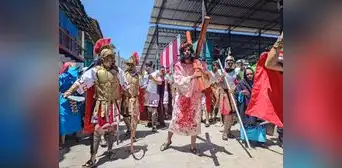 Reque: retomó escenificación por Semana Santa tras 4 años y con 180 actores