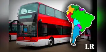 El ÚNICO país de Sudamérica con transporte público eléctrico de 2 pisos: 2° flota más grande del mundo El ÚNICO país de Sudamérica con transporte público eléctrico de 2 pisos: 2° flota más grande del mundo