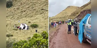 Trágico accidente en Cusco: 5 muertos tras caída de miniván en abismo de 200 metros Trágico accidente en Cusco: 5 muertos tras caída de miniván en abismo de 200 metros